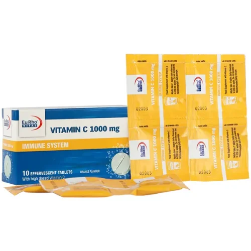 قرص جوشان ویتامین C یوروویتال 1000 میلی گرم 10 عددی