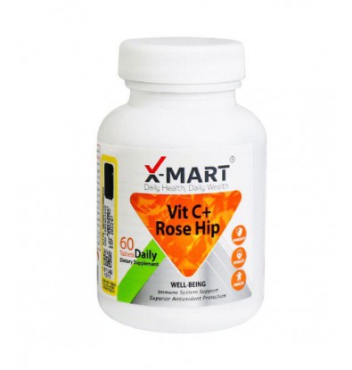 قرص ویتامین سی رزهیپ ایکس مارت 60 عددی