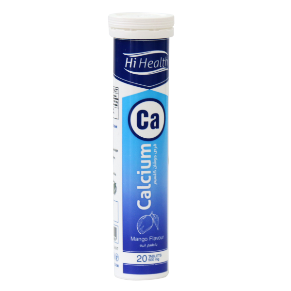 قرص جوشان کلسیم 500 میلی گرم های هلث ۲۰ عددی