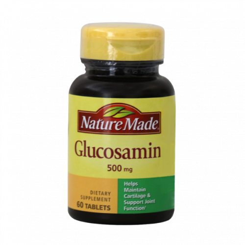 قرص گلوکزآمین نیچرمید ۵۰۰ میلی گرم ۶۰ عددی