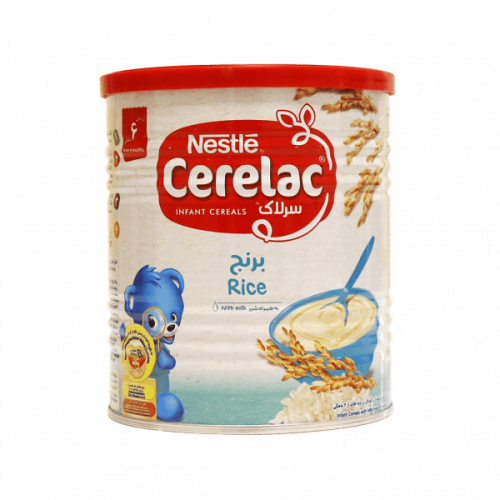 سرلاک برنج به همراه شیر نستله مناسب کودکان از پایان ۶ ماهگی ۴۰۰ گرم