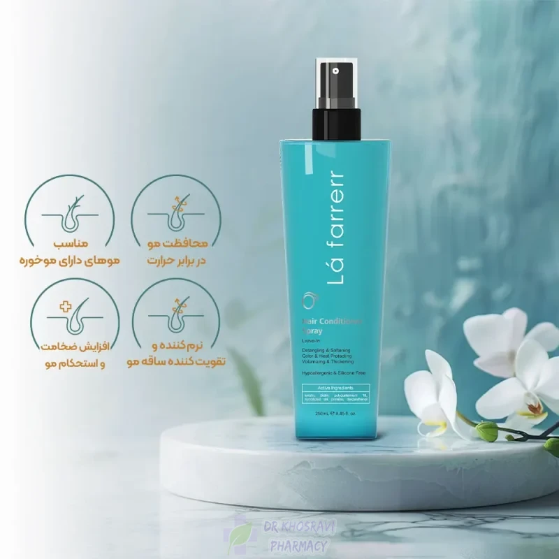 اسپری نرم کننده و حالت دهنده مو لافارر (بدون نیاز آبکشی)