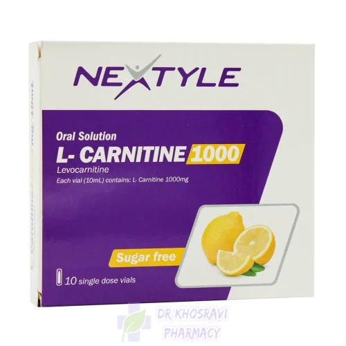 ویال ال کارنیتین 1000 میلی گرم نکستایل 10 عدد