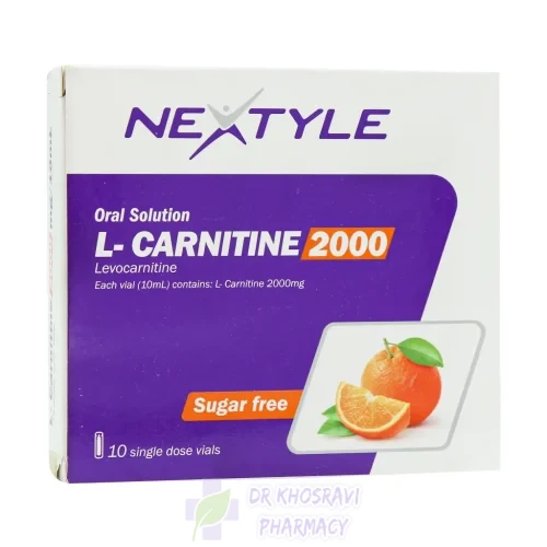 ویال ال کارنیتین 2000 میلی گرم نکستایل 10 عدد