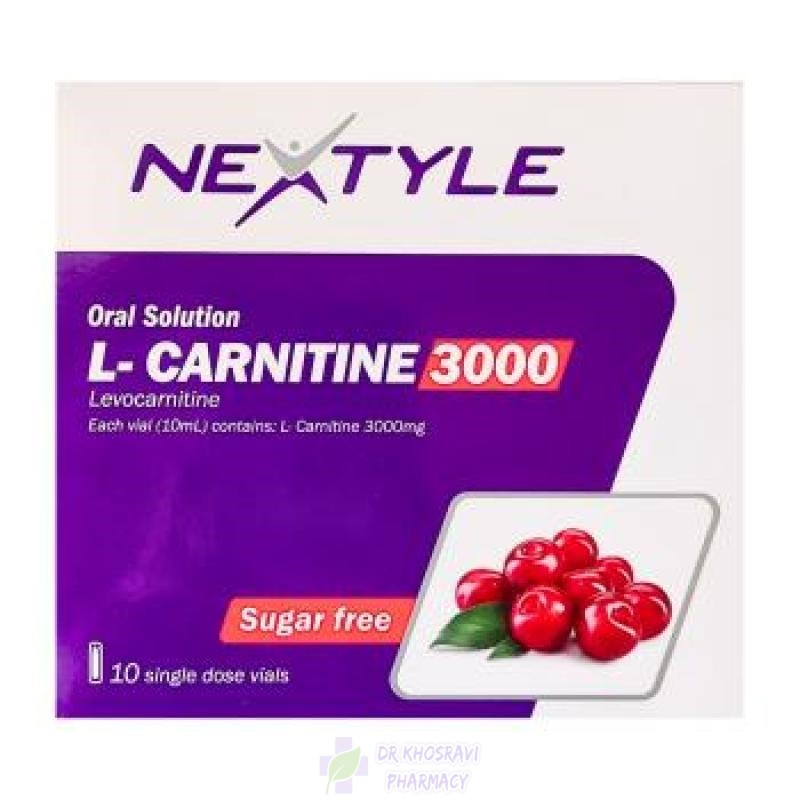 ویال ال کارنیتین 3000 میلی گرم نکستایل 10 عدد